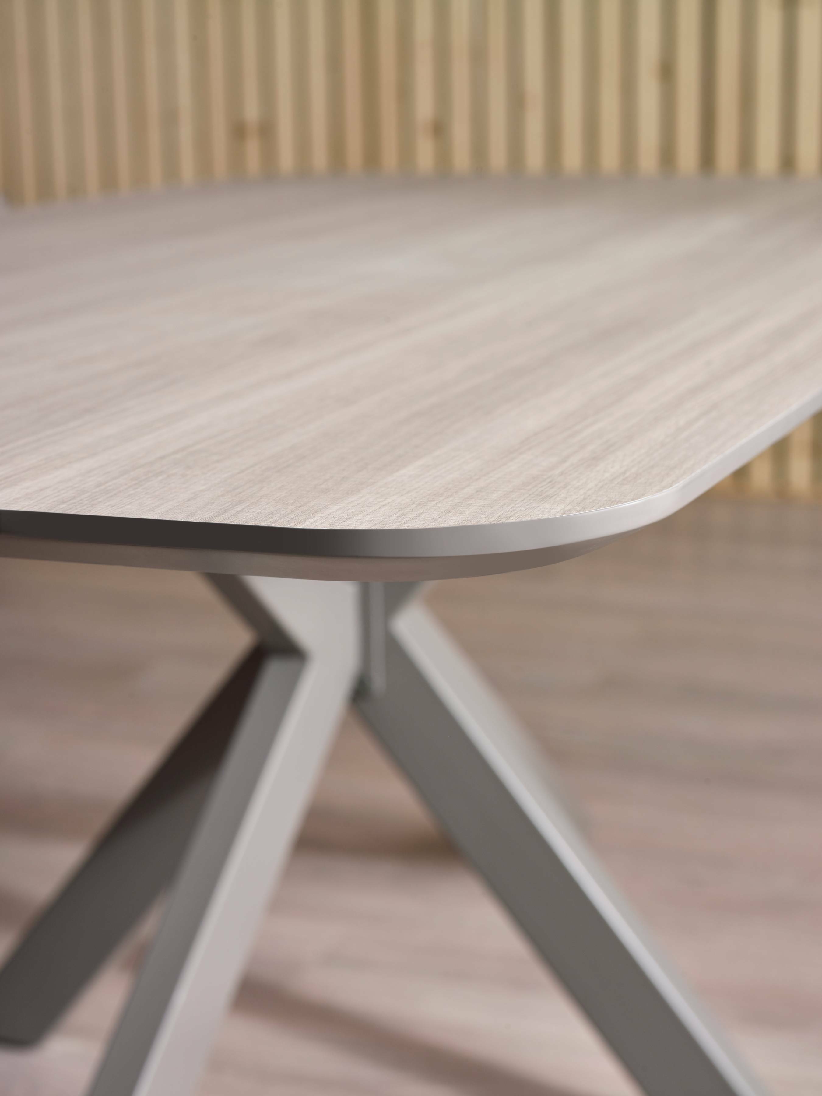 Beauly Taupe Oak Wood Rectangule Dining Table | 4-6 Seater